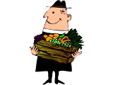 Minister with Harvest basket